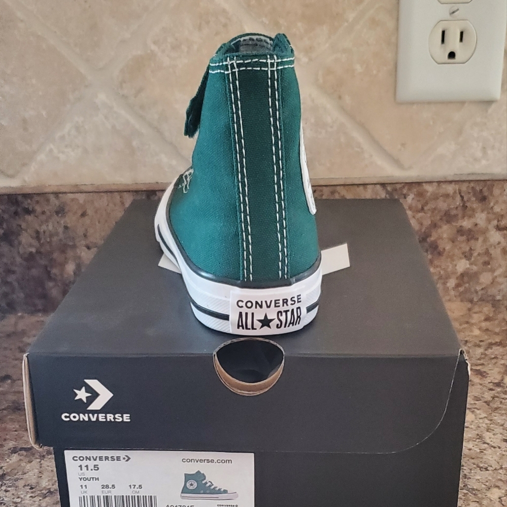 Converse Green High-Top Sneakers - Picture 2 of 4